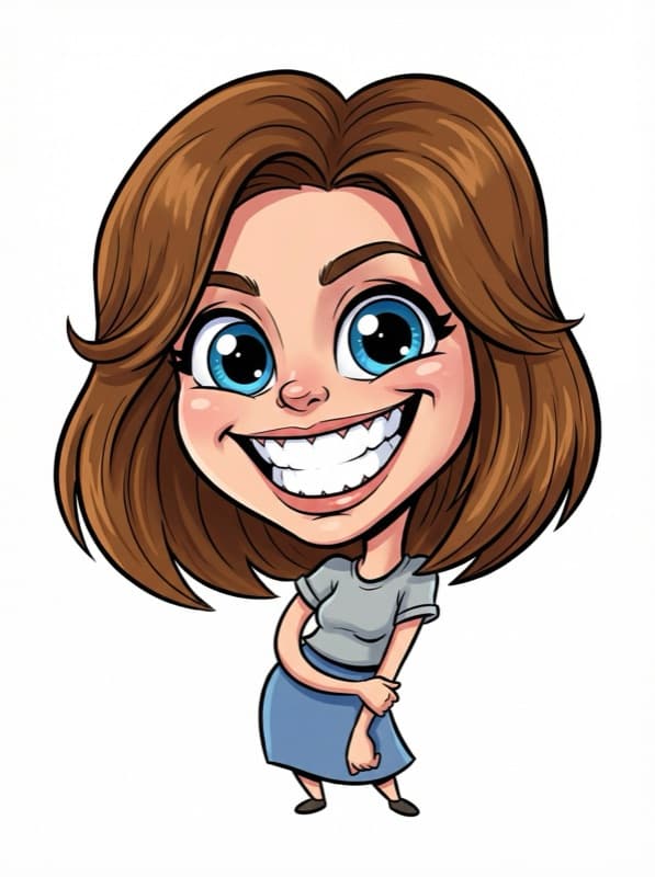 Caricature AI art style example - iCartoon