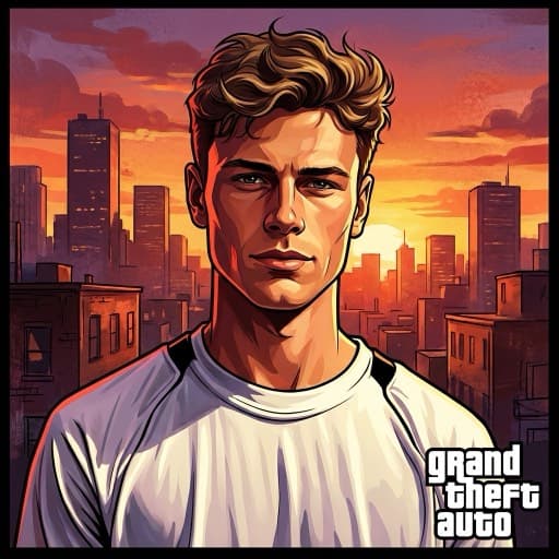 GTA AI art style example — iCartoon