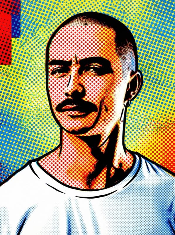 Pop Art AI art style example - iCartoon