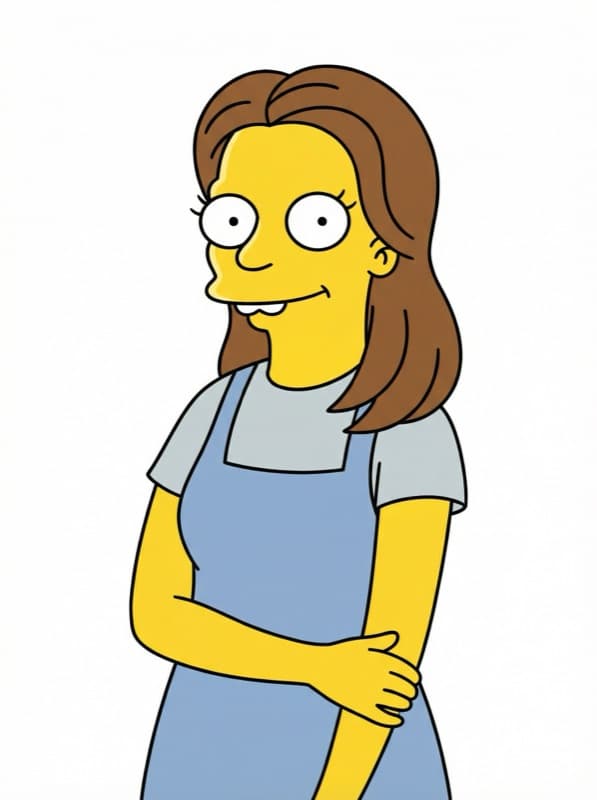 Simpsons AI art style example — iCartoon