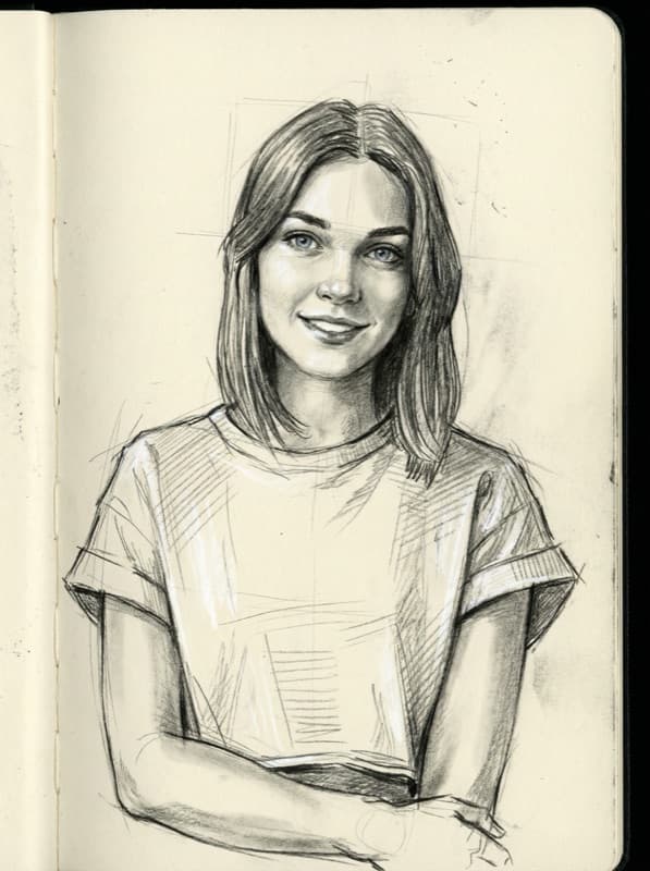 Sketchbook AI art style example - iCartoon